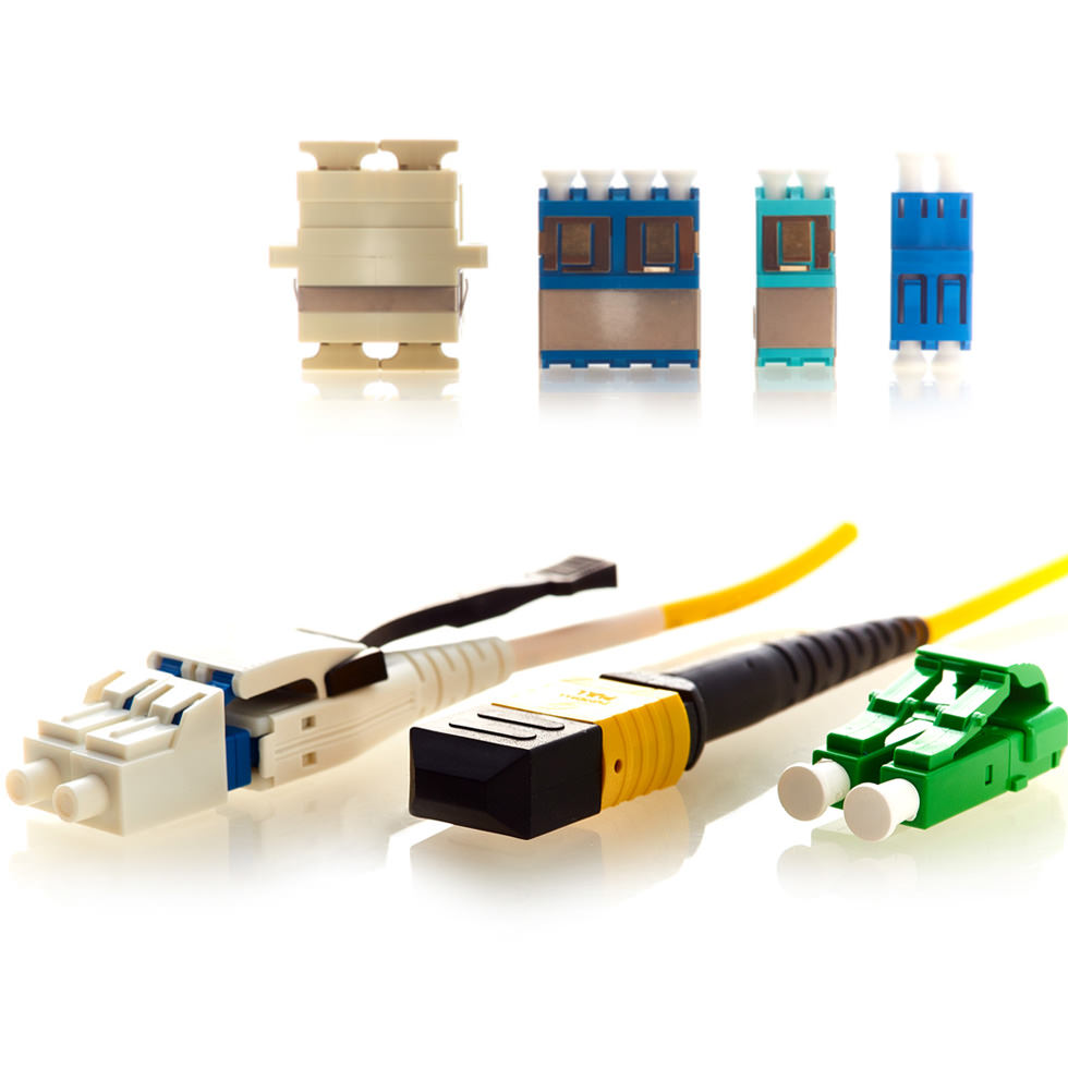 Connectors and adapters for optical communications